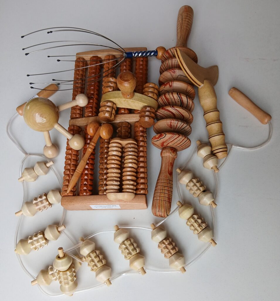 KIT RELAJANTE MADEROTERAPIA CHINA 9 PIEZAS precio 79 soles