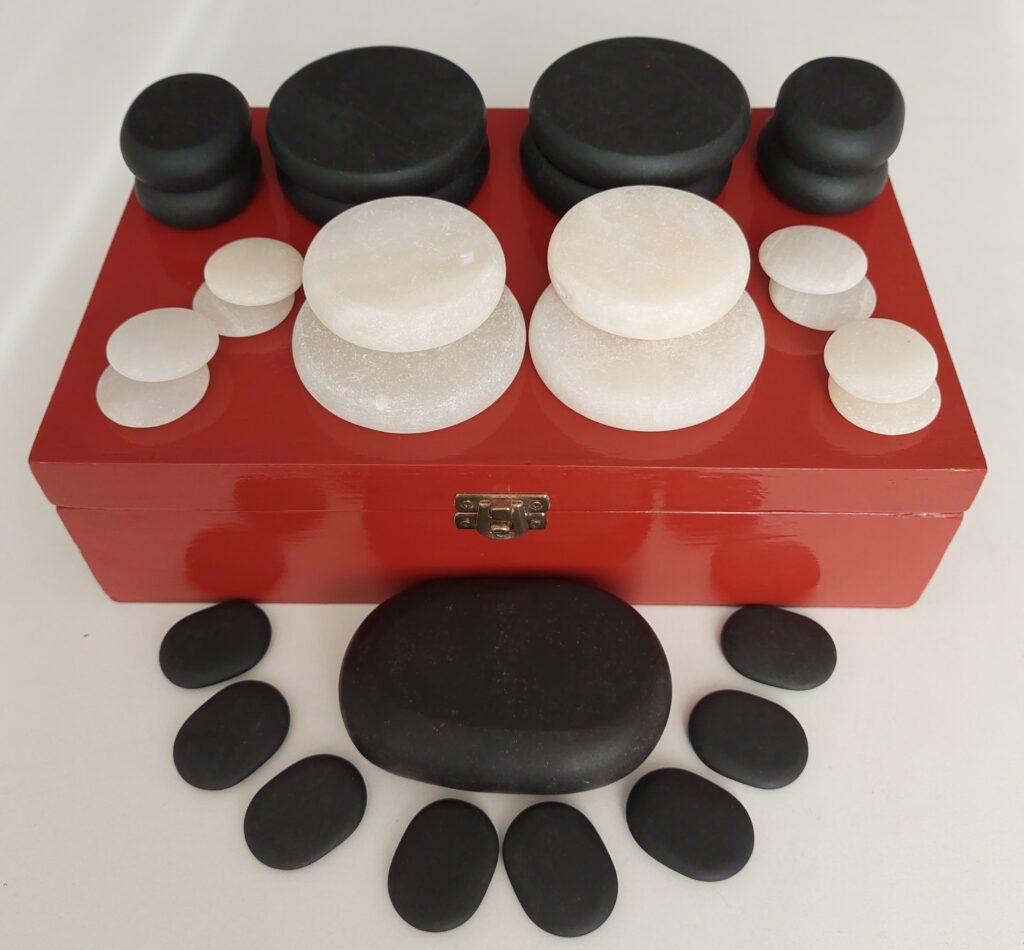 SET DE 29 PIEDRAS VOLCANICAS Y FRIAS precio 219 soles